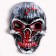 Carnival mask "Skull", light