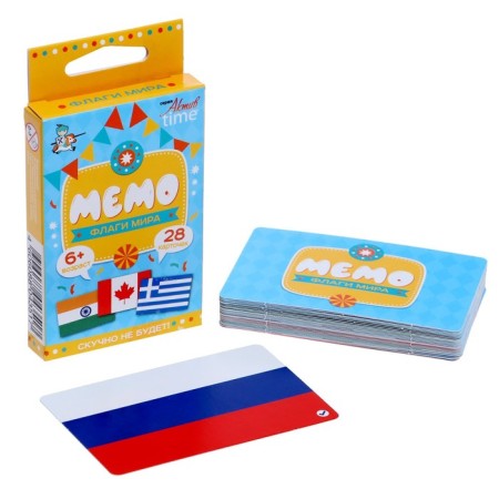 Board game "Memo. Flags. World"