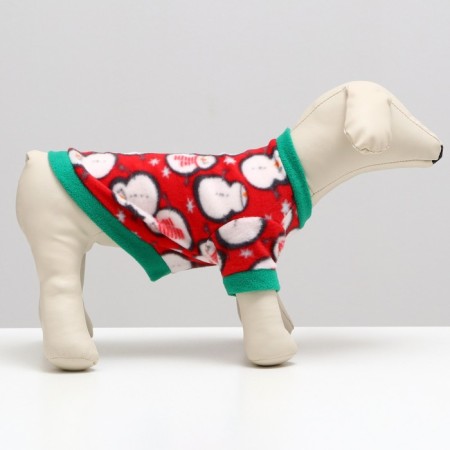 Snowman's sweatshirt, size XS, red (DS 21, Osh 20, OG 30 cm)-1
