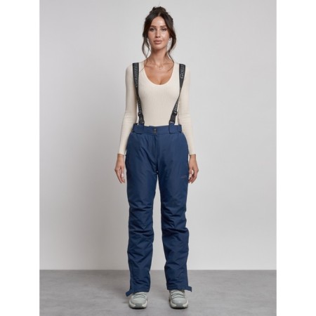 Semi-combinezone ski insulated female winter, size 50, dark blue color