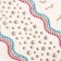 Sticker of rhinestone plastic "River" Golden 22.5x11.5 cm