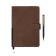 The diary of a non -section A5, 140l, cage, K/deputy, with a pen, in gift. box., brown