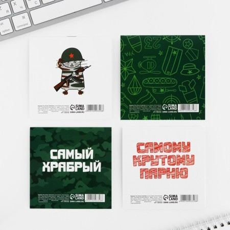 Notepad 10x10 cm, 16 l "real hero" mix-17