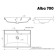 Quartz sink Paola quartz alba 700, 700x450 mm, color 08 Cosmos