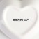 Ceramic shares “Heart”, 50 ml, 8 × 7.3 cm, white color