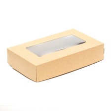 The box is folding, craft, 20 x 12 x 4 cm, 1 l, set 10 pcs.