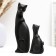 Figure "cats" black, set 2pcs, 16/10cm