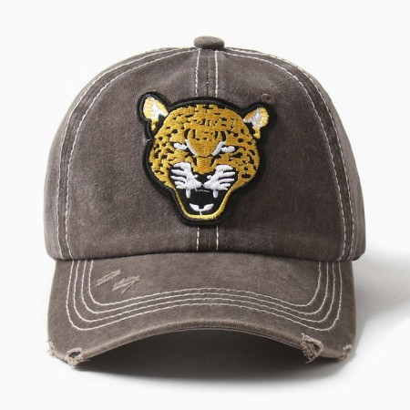 Men's cap Minaku "Leopard", brown color, rr 56-58-1