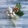 Decor "Winter Magic" bumps white berries, 23 cm