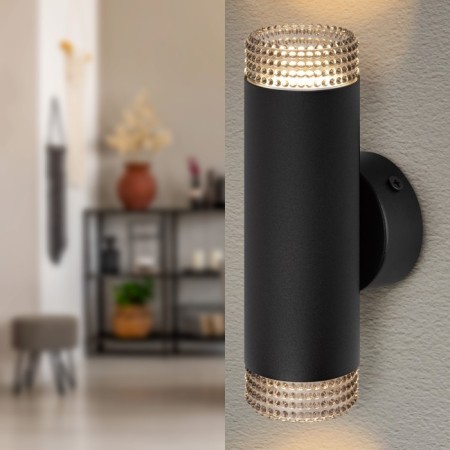 Lamp Wall Era WL50 BK/BK, 55x185x85 mm, IP20, GU10, 2x12W, black color