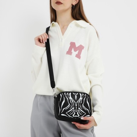 Women's bag of artificial leather "Zebra", 19x14x6 cm.-9