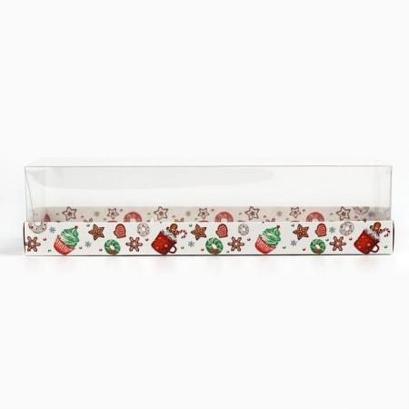 Box for Musser cakes “Happy New Year”, sweets, 27 x 8.6 x 6.5 cm, New Year-3