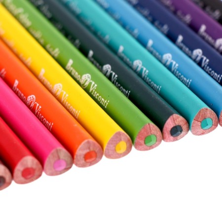 Pencils of 12 Easycolor flowers in a metal box with a spoke-3