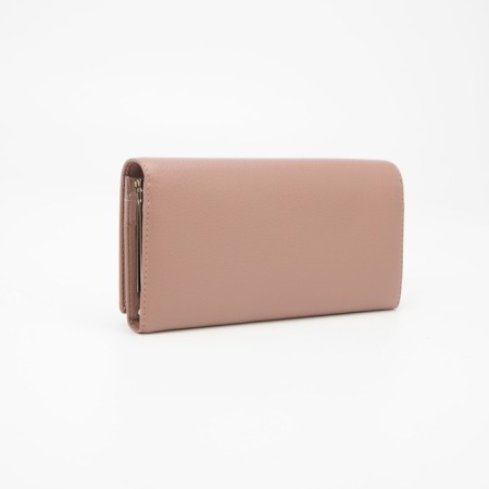 Women's wallet on magnets, pink color-1
