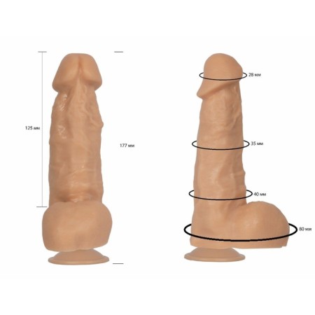 LoveToy phallimitator, realistic, on suction cup, 18.5 x 4.2 cm, PVC, bodily-5
