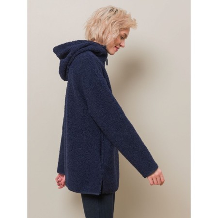 Feminine hoodies, size 42, dark blue color-1