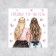 Mini-postcard “Thank you for being”, girlfriends, 7 x 7 cm