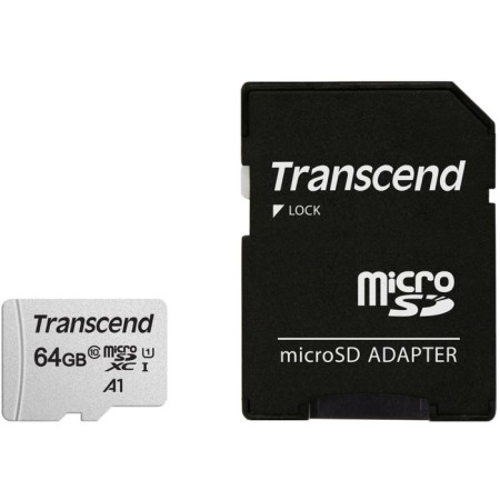 Карта памяти microSDXC 64GB Transcend TS64GUSD300S-A + adapter