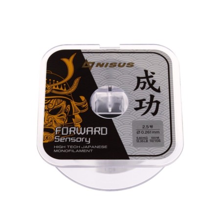 Nisus Forward Sensory fishing line, diameter 0.261 mm, test 5.6 kg, 100 m, transparent