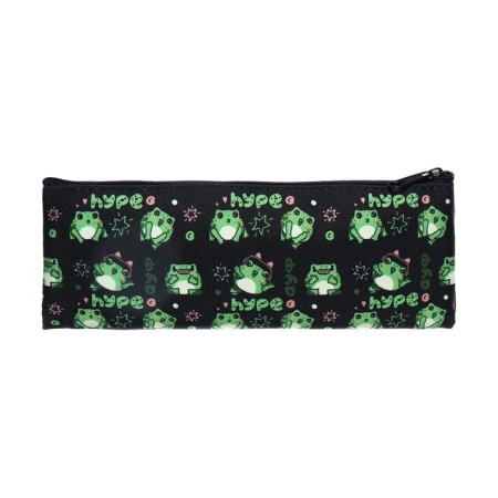 Penal is soft, 1 compartment 75 x 195 mm, flat, Hatber, Kv-kva-S-segment Black/Green NPK_64203-2