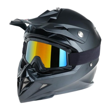 Glass-mask for motorcycle driving, glass tinted, black color, om-2-1