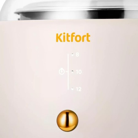 Yogurtnitsa KitFort KT-6081-2, 15 W, 1000 ml, 1 container, stainless steel, timer, pink-2