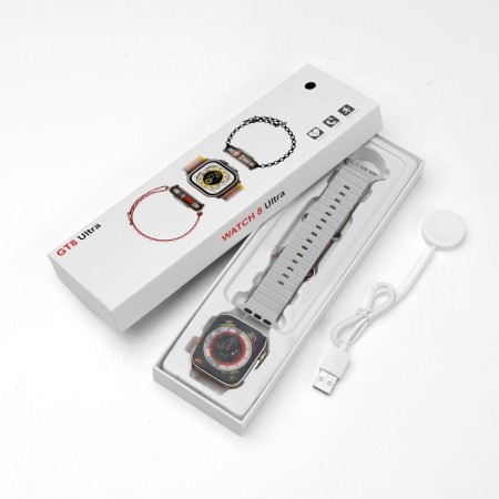 Smart hours, 180 mAh, IPS, 240x282, Android 5.0+, iOS 10+, silicone strap, white-6