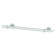 Shelf with holders, width 60 cm, matte glass, chrome