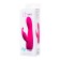 Vibrator with clitoral stimulant L’Eroina, pink color, 17 cm