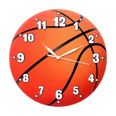 Watch wall interior "basketball", silent, d-24 cm