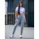 Women's ISee pants, size 48, gray color