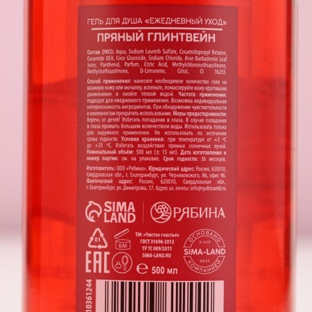Shower gel, intensive moisture, 500 ml, spicy mulled wine-2