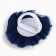 Outlet. Bant for hair on an elastic band, white with blue, 11 cm, kitty Marie
