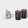 Holder for toothbrushes with a toothpaste squeezer, a glass 2 pcs, 20 × 10.2 × 6.2 cm, the color is gray