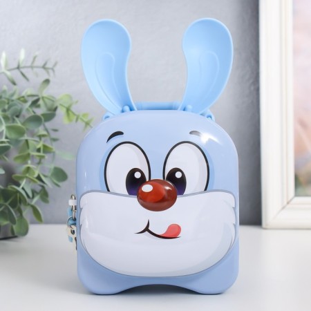 Piggy bank Metal "Funny Bunny" mix 8.5x10.5x17.5 cm-2