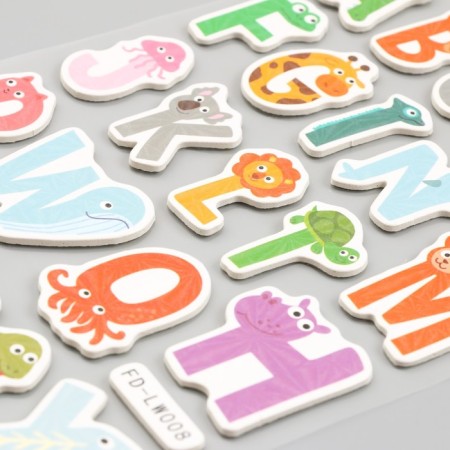 EVA sticker, Paper "Hologography. Interesting letters" 14.5x31 cm-2