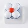 Night Plastic "Chamomile" LED white-blue 8x5x8 cm Risalux