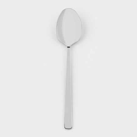 Spoon "Amethyst", h = 19.8 cm, thickness 2.5 mm, silver color-1