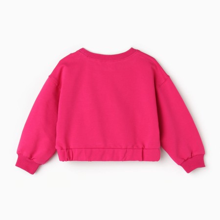 Kit for girls (sweatshirt, trousers), raspberry color, height 104 cm-3