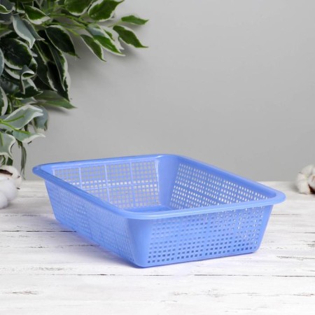 Storage basket, plastic, 32 × 24 × 7.5 cm, color mix-1