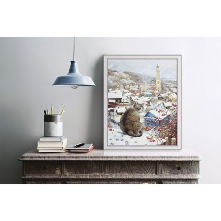 Reproduction of the picture "Gorodok", 40x50, frame (45-A355)-4