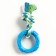 Chewing toy with a rope "piece of the sun", 8 cm, blue