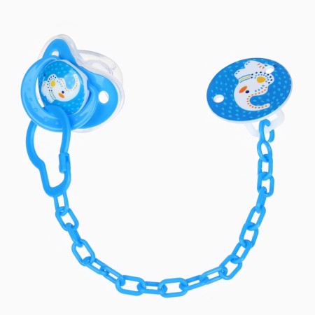 Dummy orthodontist., With a cap and a holder, from 0 months, the color is green / blue-2