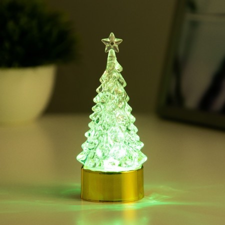 Spinker "Christmas tree" LED 1W RGB 3xlr44 gold 4x4x11cm Risalux-3