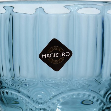Magistro glass glass "La-Channel", 250 ml, 8 × 15.5 cm, blue color-5