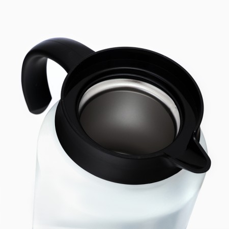 Thermos-coffeery, 1 l, with a strain, retains heat up to 12 hours, white-3