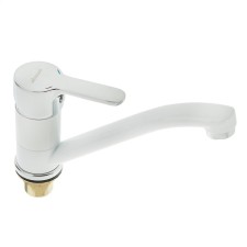 ACCOONA A4267G kitchen mixer, single -leaf, medium surge, with nut, silumin, white