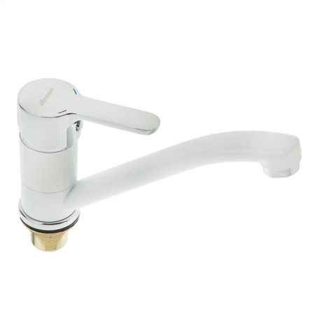 ACCOONA A4267G kitchen mixer, single -leaf, medium surge, with nut, silumin, white