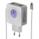 Network charger More Choice NC48A, 2UCB, 2.1A, Type-C cable, backlight, white