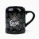 Ceramic beer mug "Beer - Drink of Gods", 600 ml, black color